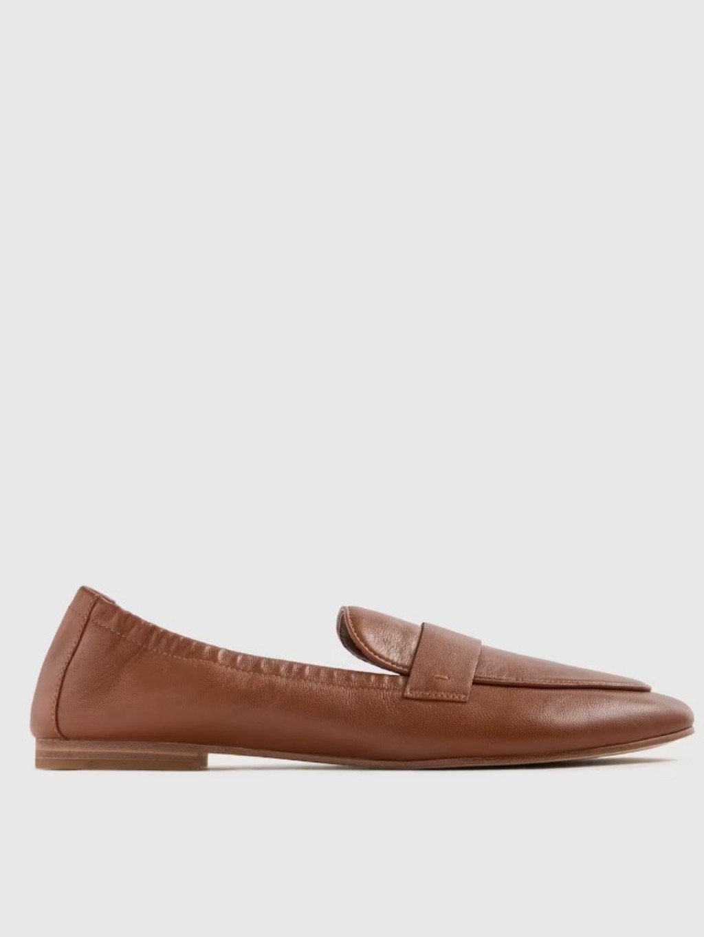 Quince Italian Leather Soft Loafer - Cognac